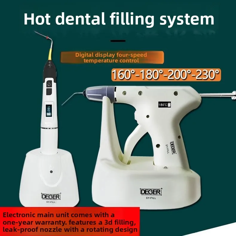 

Dental Hot Teether Root Canal Filling System Set Continuous Oral Backfill Gun Heating Cutter Carrying Hot Pen Instrument