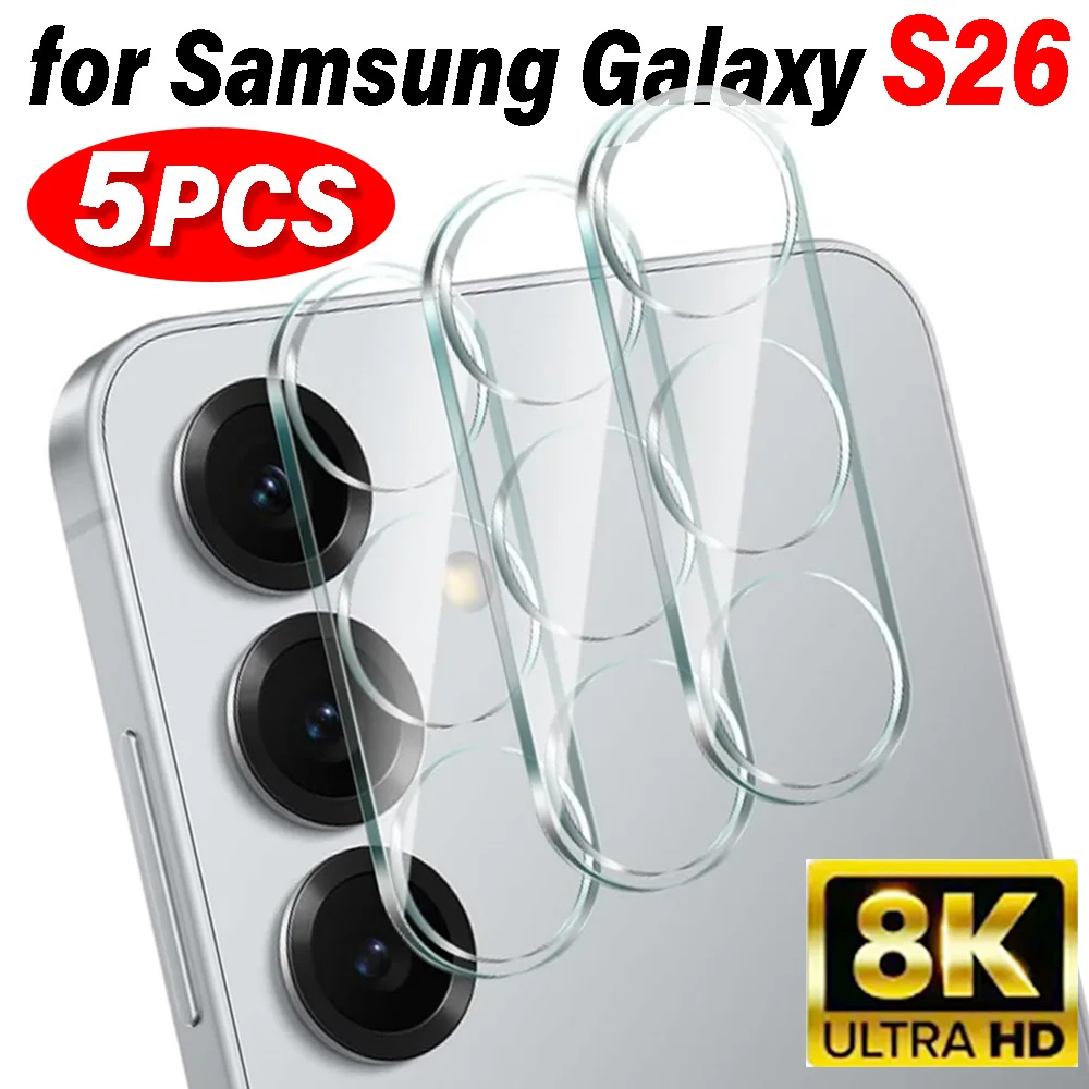 

1-5PCS Tempered Glass Lens Protector for Samsung Galaxy S26 Ultra HD Phone Camera Protective Film Dustproof for Galaxy S26 Plus