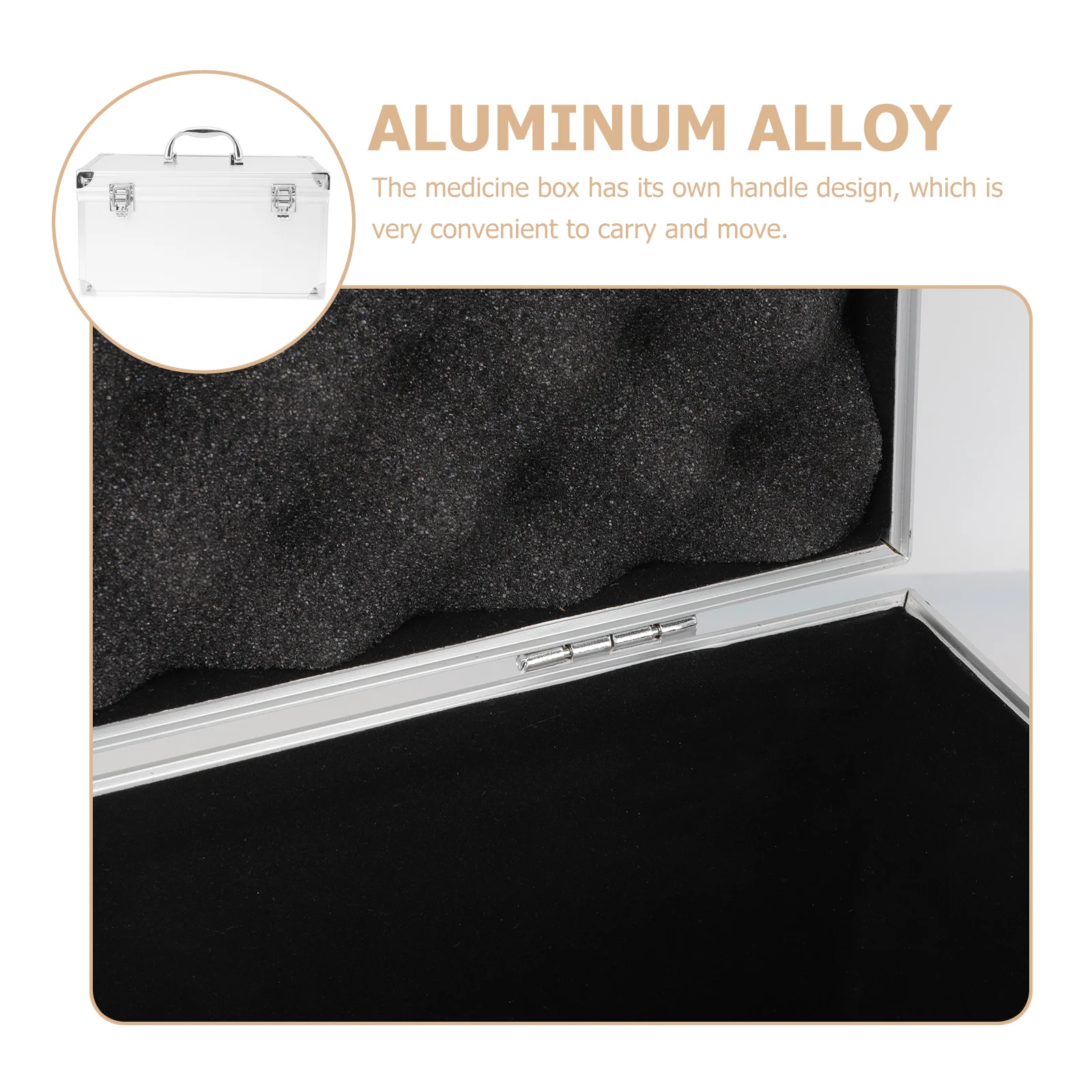 

Multi-Purpose Aluminum Toolbox Large Capacity Storage Case For Home Office Travel Tools Organizer Hard Case