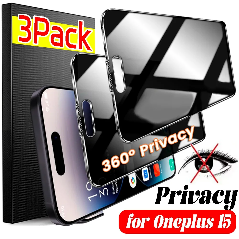 

1-3pcs Privacy Film for OnePlus 15 9H Tempered Glass Screen Protectors Anti Scratch Shock-resistan Anti-peeping Protective Films