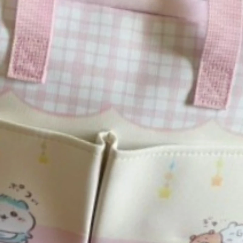 Cartoon Kawaii New Multi-pocket Large Capacity Storage Handbag Thick Fabric Wear-resistant Dustproof Multi-functional Chiikawa