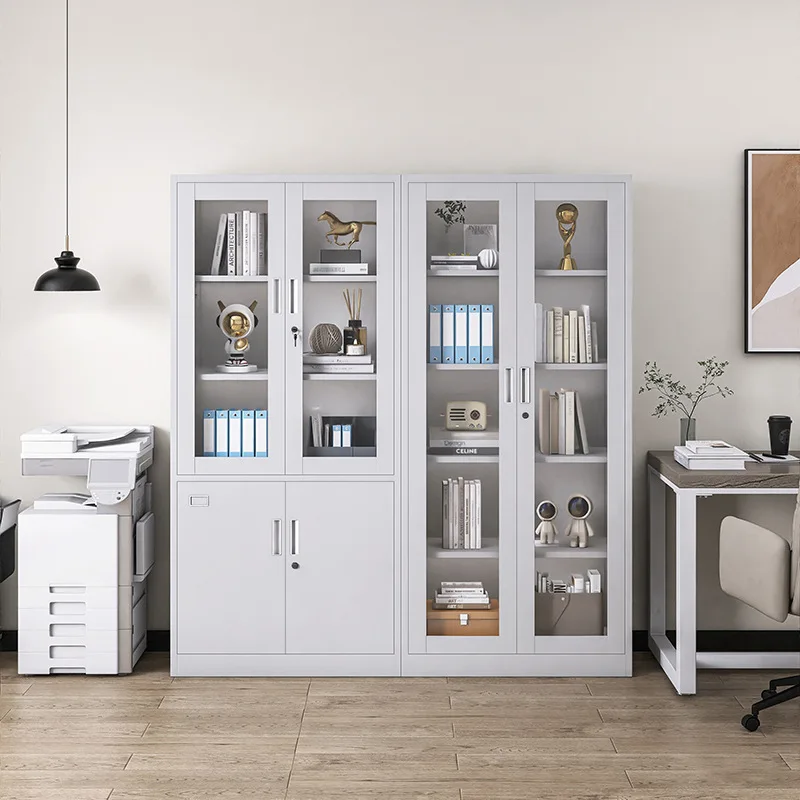 Modern Metal Filing Cabinet Steel Office Storage Cabinet with Key and Customized RAL Color-Durable Office Furniture