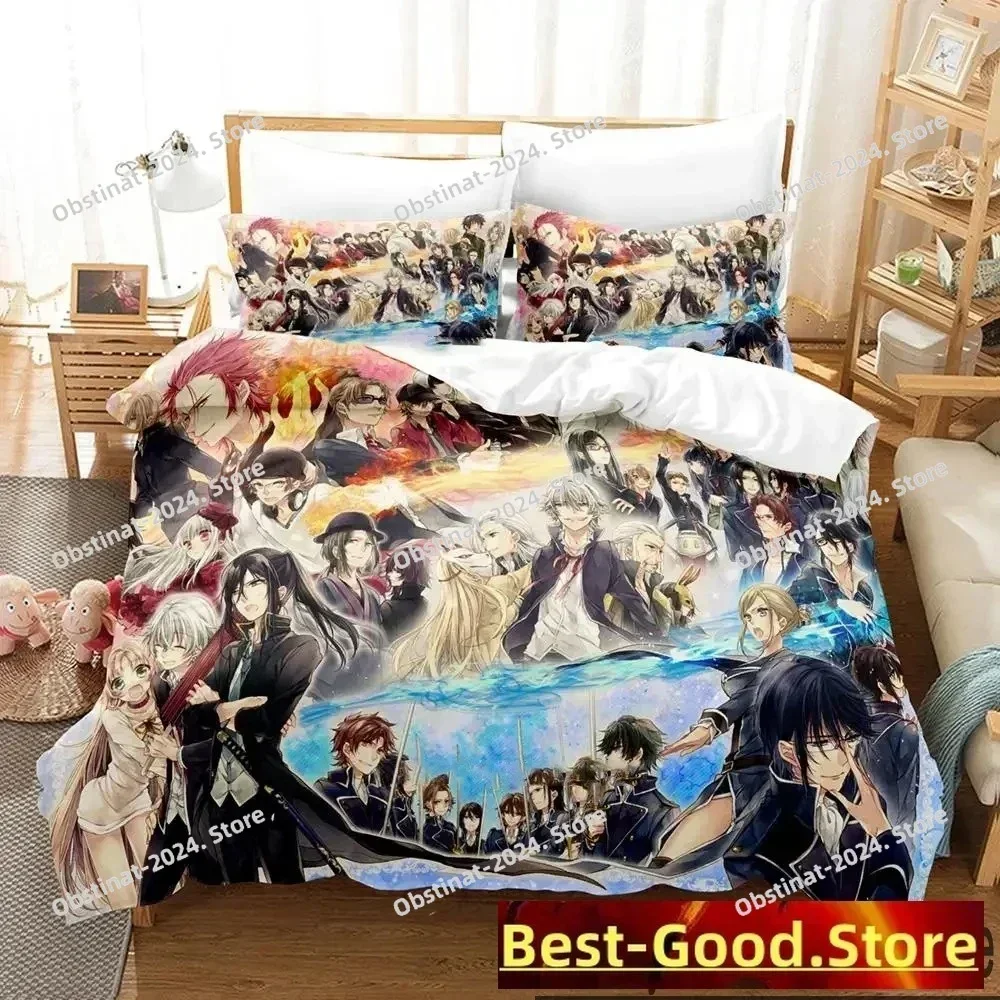 Anime K project Mikoto Suoh Bedding Set Boys Girls Twin Queen King Size Duvet Cover Pillowcase Bed boys Adult Home Textileextile