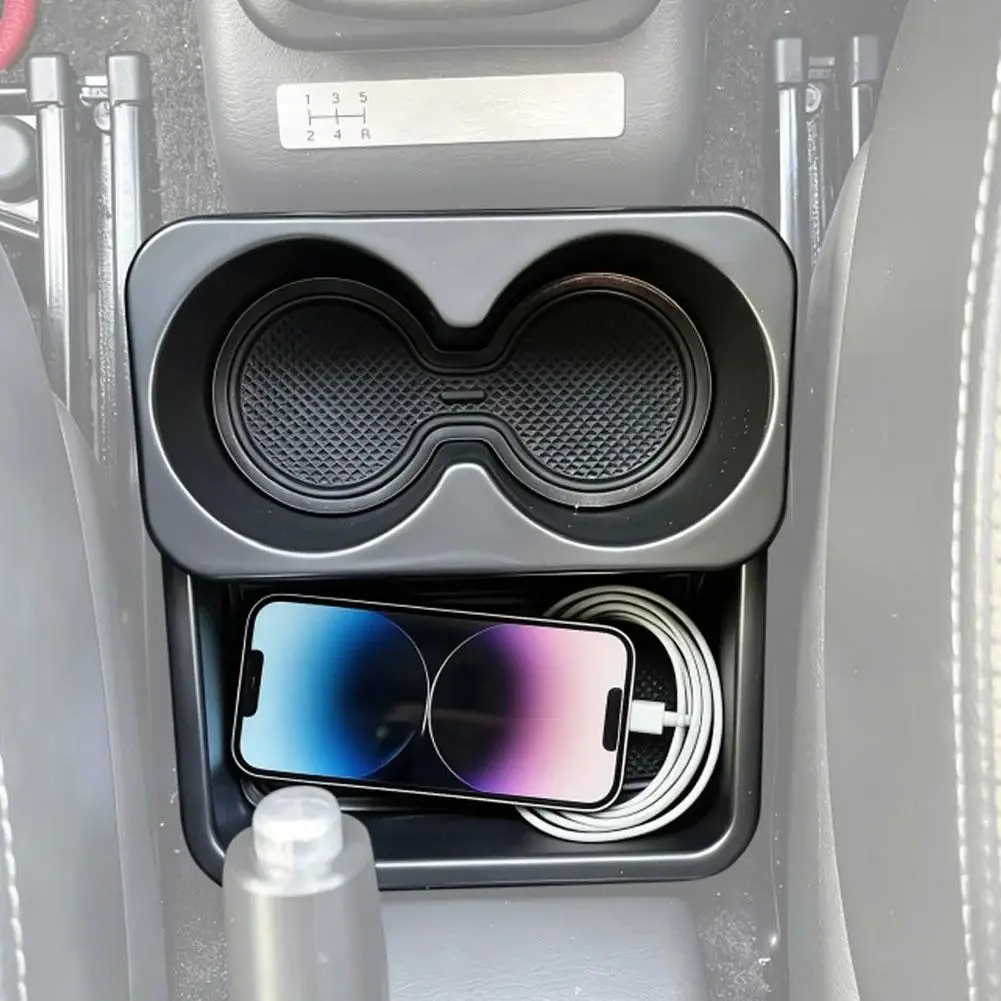 Caixa Organizadora para Console Central de Carro com Suporte para Copos e Compartimento para Câmbio, Modelo MT, para Suzuki Jimny JB23 JB33 JB43 1998-2018, Acessório.