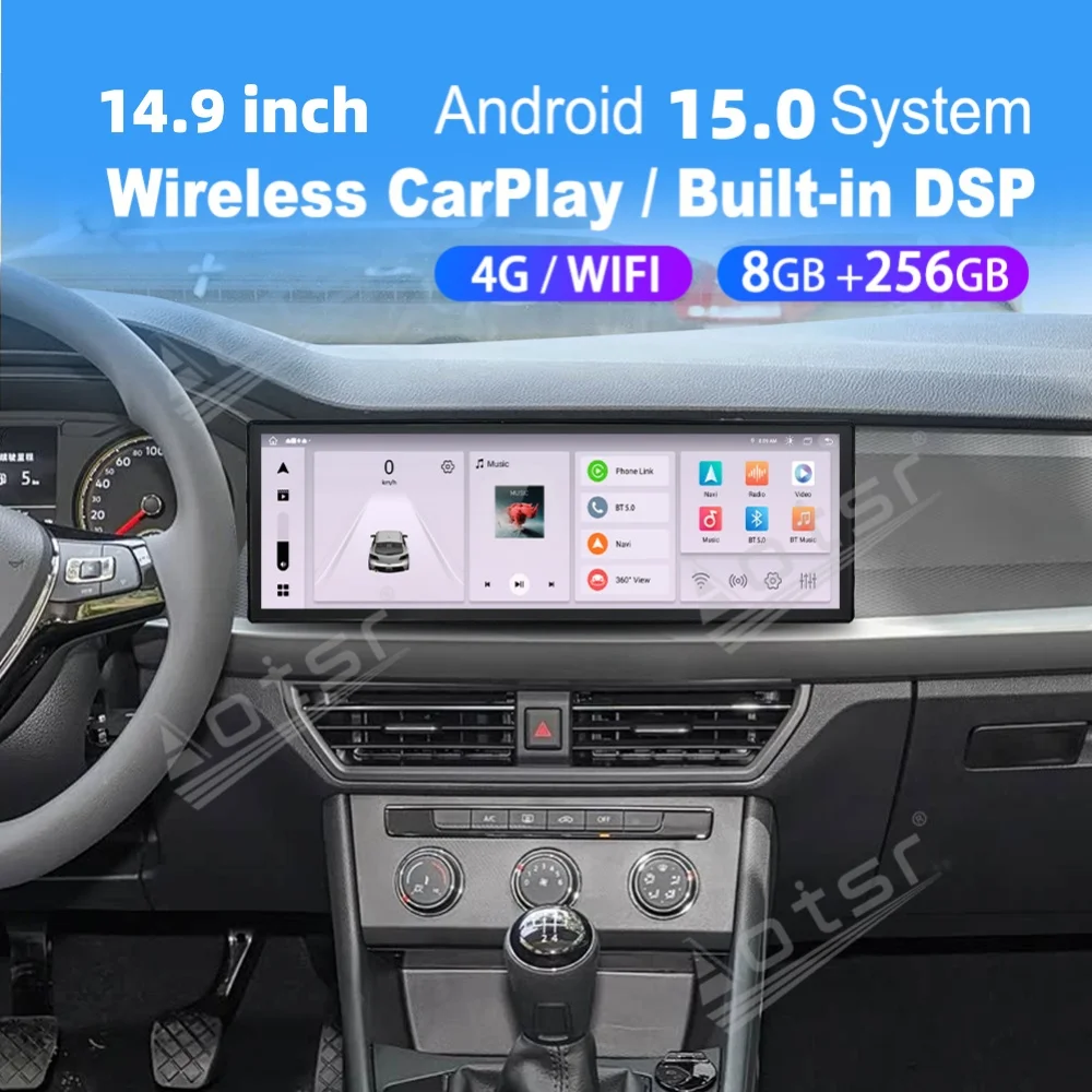 14.9“ Android For VW Virtus Lavida 2019~2022 Car Multimedia Automotive Carplay GPS Navigation Car Radio Stereo Head Unit