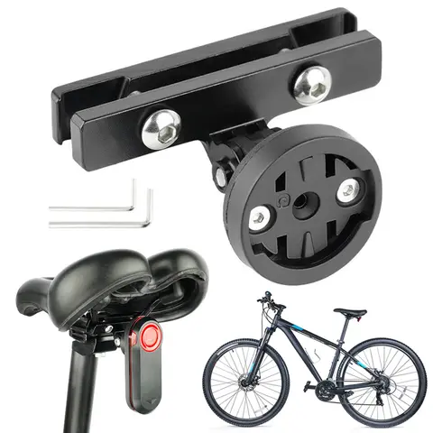 1/2 पीस बाइक टेललाइट सीटपोस्ट ब्रैकेट एडजस्टेबल एंगल साइकिल टेल लाइट सैडल बाइक सैडल लैंप माउंट गार्मिन वेरिया रडार के लिए 8 best sales गार्मिन वेरिया माउंट - №5