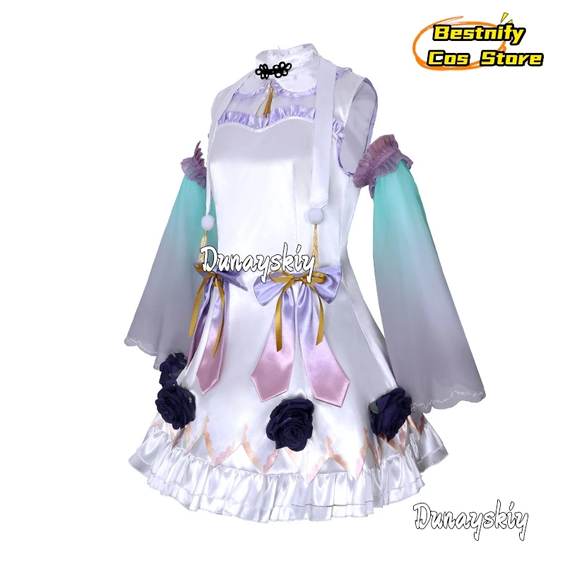 أنيمي الظاهري YouTuber هيغاشي يوكيهاسو كوسبفري زي الليزر العصابة لوليتا فستان ثوب الكيمونو الياباني فستان وتتسابق شعر مستعار الدعامة الدعاوى