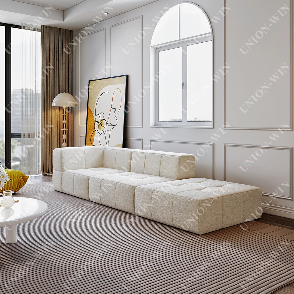 Beezin Ottoman Living Room Foam Foldable Style Soft Round Bed Frameless Cheap Leisure Polymer Furniture Modular Compression Sofa