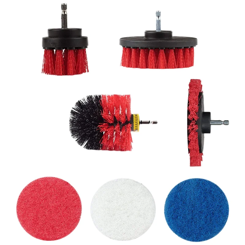 

Electric Drill Accessories Scouring Pad Set Electric Cleaning Brush Wall Floor Cleaning Window Gap Brush