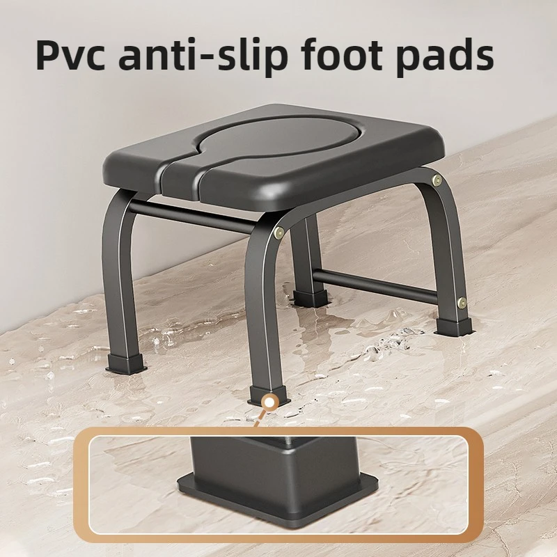 Portable Toilet Chair for Elderly  Non-Slip Mobile Commode Seat Pregnant Women Toilet Bench Home Bathroom Safety Seat image 4
