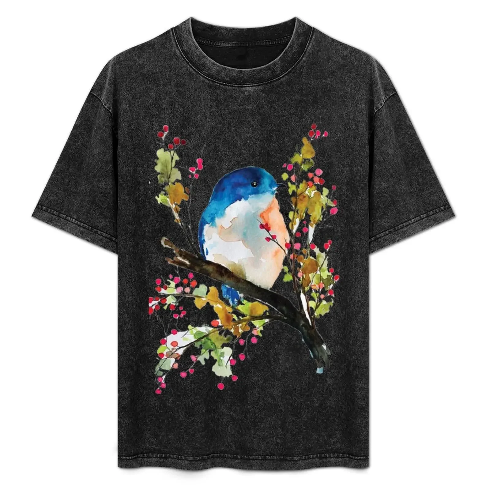 

watercolor bird T-Shirt man t shirts for men t shirts for pack cotton shirt heavy cotton shirt designer T-Shirt