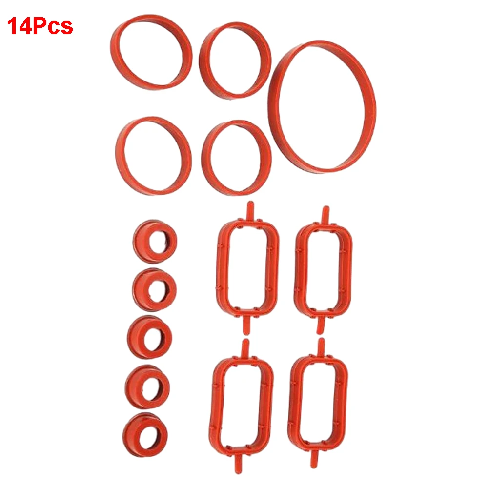 22/33MM Car Rubber Intake Inlet Manifold Seal Gasket Repair Kit For Bmw E87 E46 E90 E91 E92 E93 E39 E60 M57 11617790198