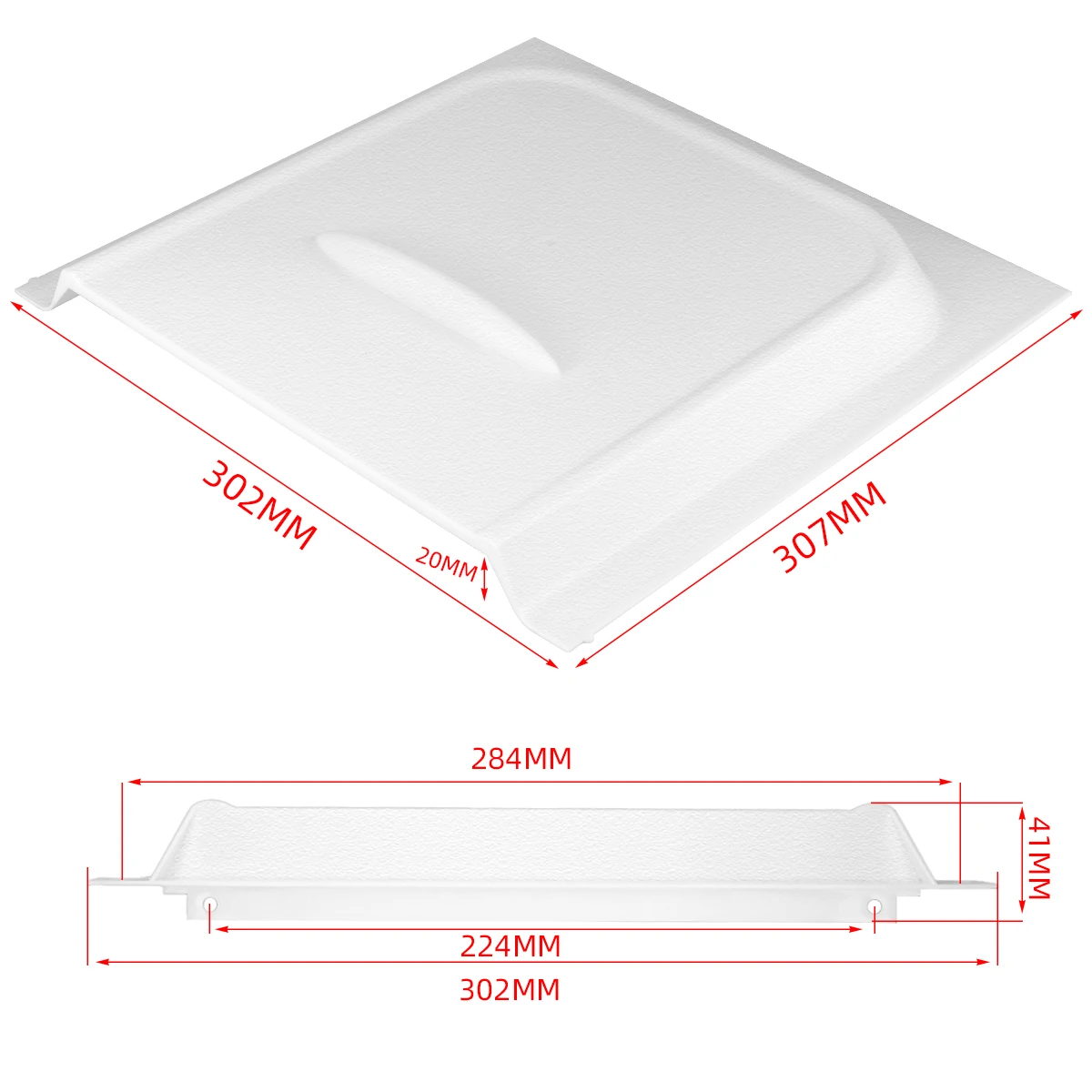 RVMATE Screen Door Slide with Slide Stop(white/black), 12