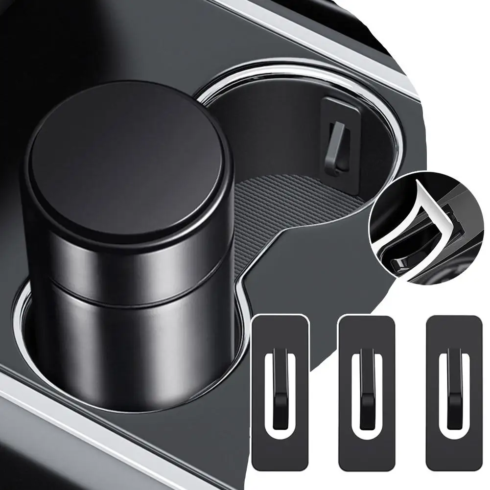 Limitador de soporte de taza de coche, Clip de fijación autoadhesivo, ranura de límite Universal, limitador de botella de deslizamiento de taza, consola de coche automática, agua P P8U0
