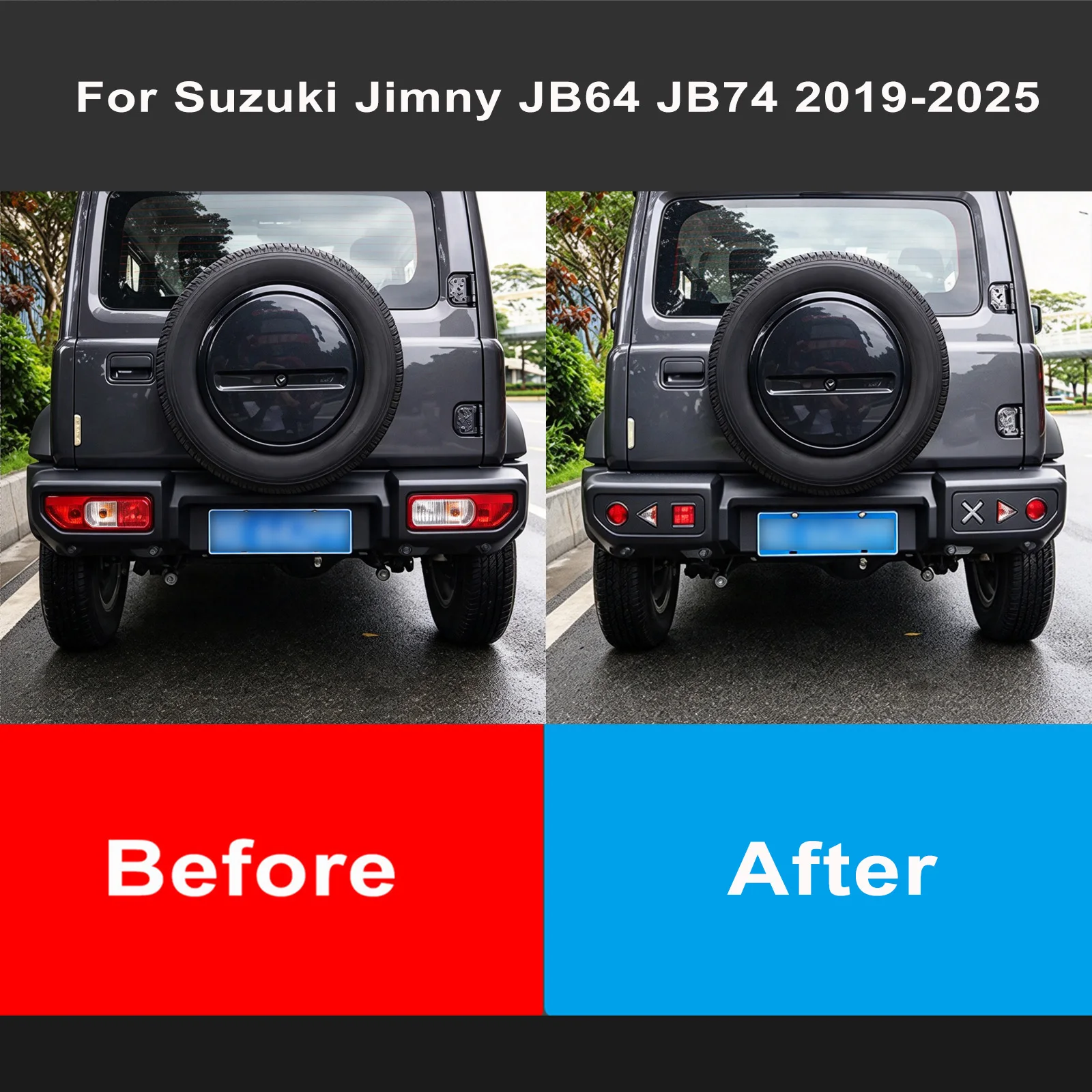 Car Rear Tail Light Protection Fog Lamp Cover for Suzuki Jimny JB64 JB74 2019 2020 2021 2022 2023 2024 2025 Exterior Accessories
