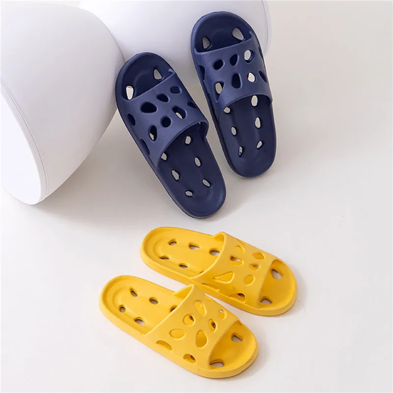 Badezimmer Haus Käse Hausschuhe Leichte Wasser Undichte Strand Flip Flop Rutschfeste Pool Schwimmen Aqua Schuhe – Detail 18