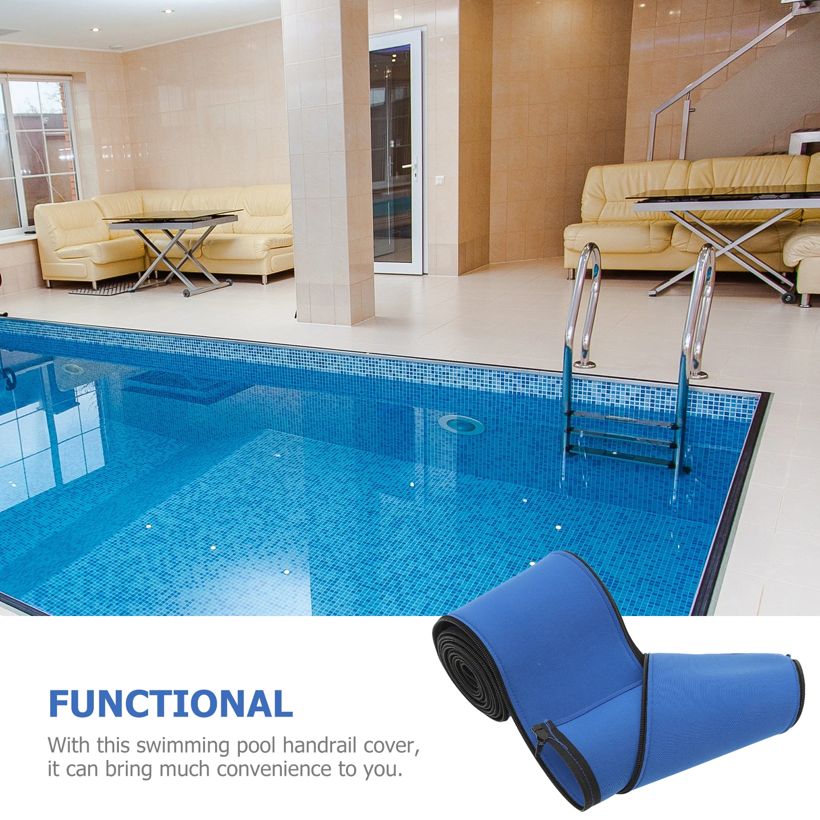 

Pool Handrail Cover Durable Portable Swimming Pool Covers Resistant Sleeve Replacement Parts