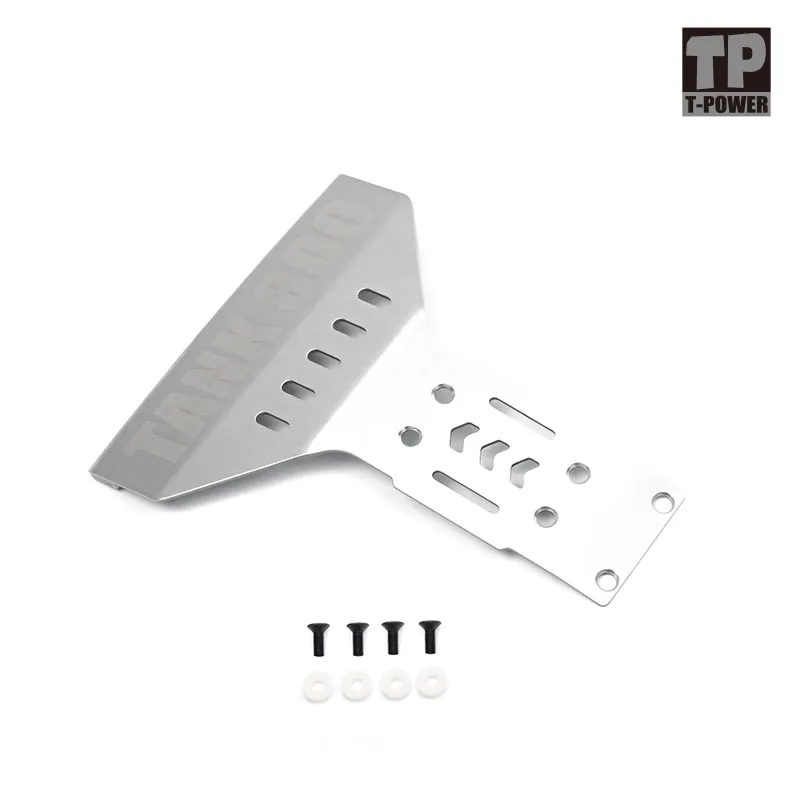 Metal The Chassis Armor Set for 1/8 RC Crawler Traxxas Traction Hobby KM TANK300 Upgrade Parts