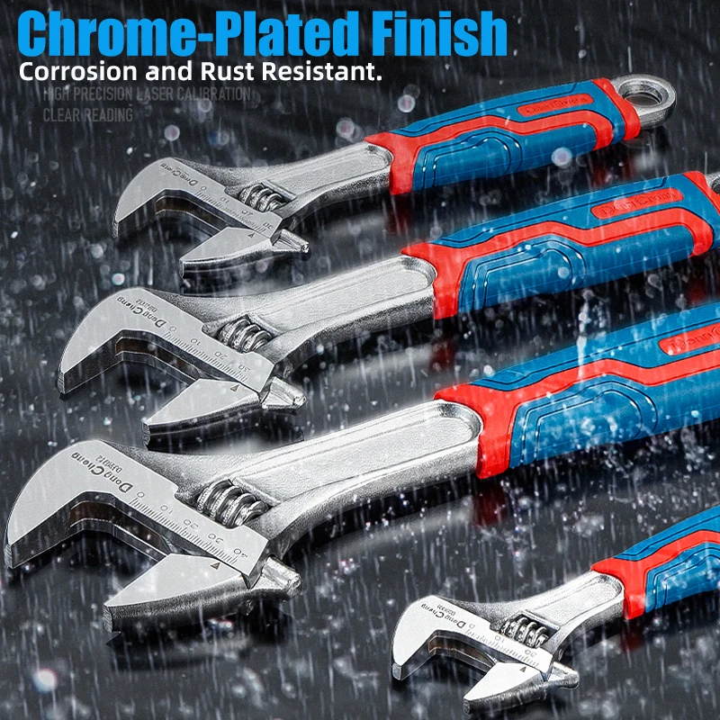 

Сверхмощный разводной гаечный ключ, устойчивый к коррозии хромированный покрытие, высококачественный промышленный сантехнический ручной инструмент