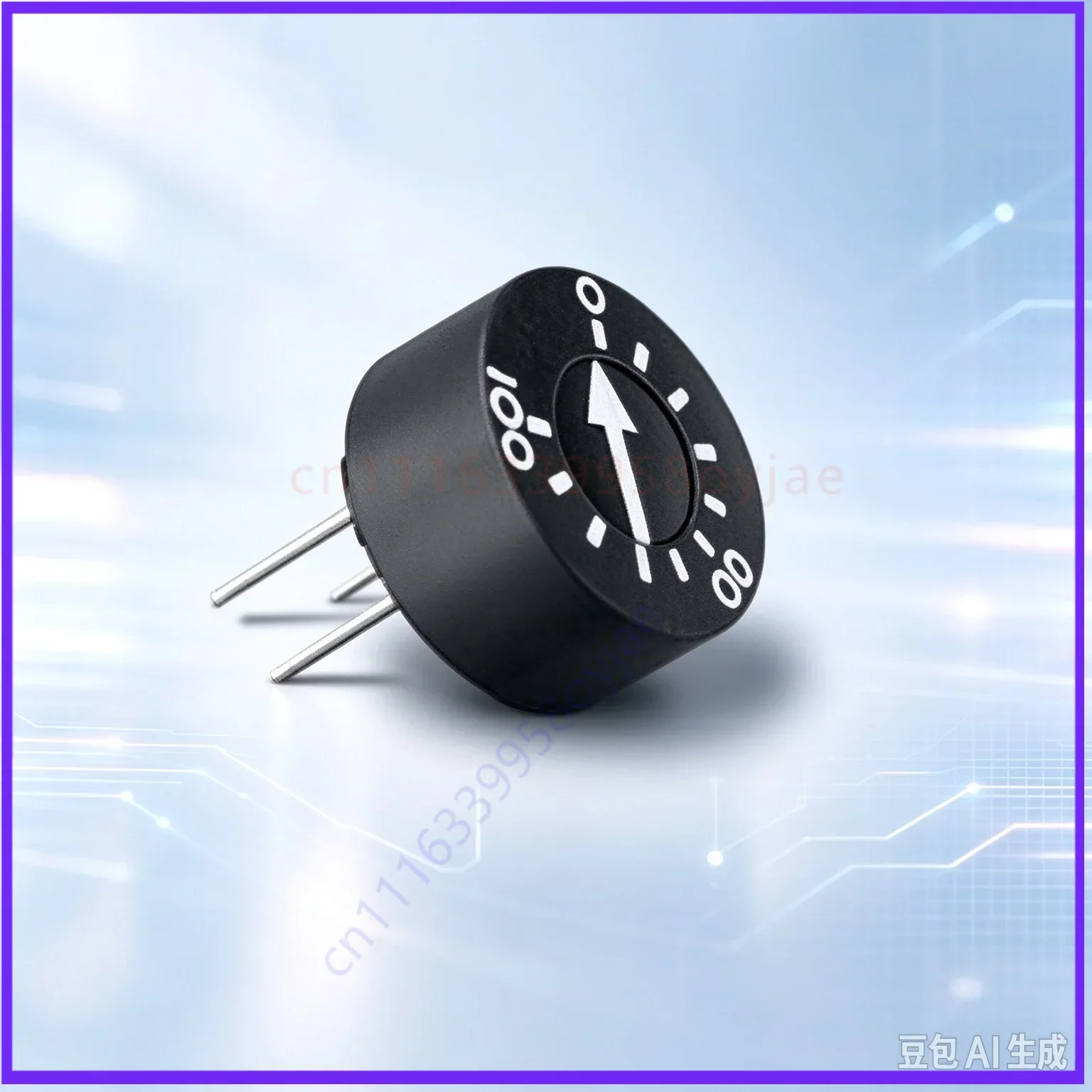 10pcs  Round Single-Turn Trimmer Potentiometer 93PR 500Ω 1K 2K 5K 10K 20K 50K 100K 200K for Circuit Adjustment