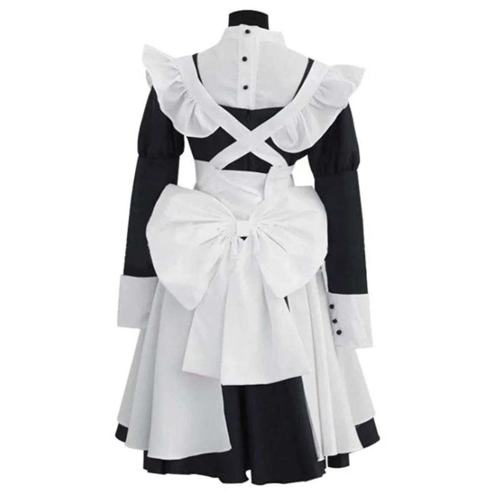 

Costume Women Girls Maid Dress Apron New Black Butler MEY RIN Cosplay 2025 Outfits Halloween Carnival Suit dsffd2