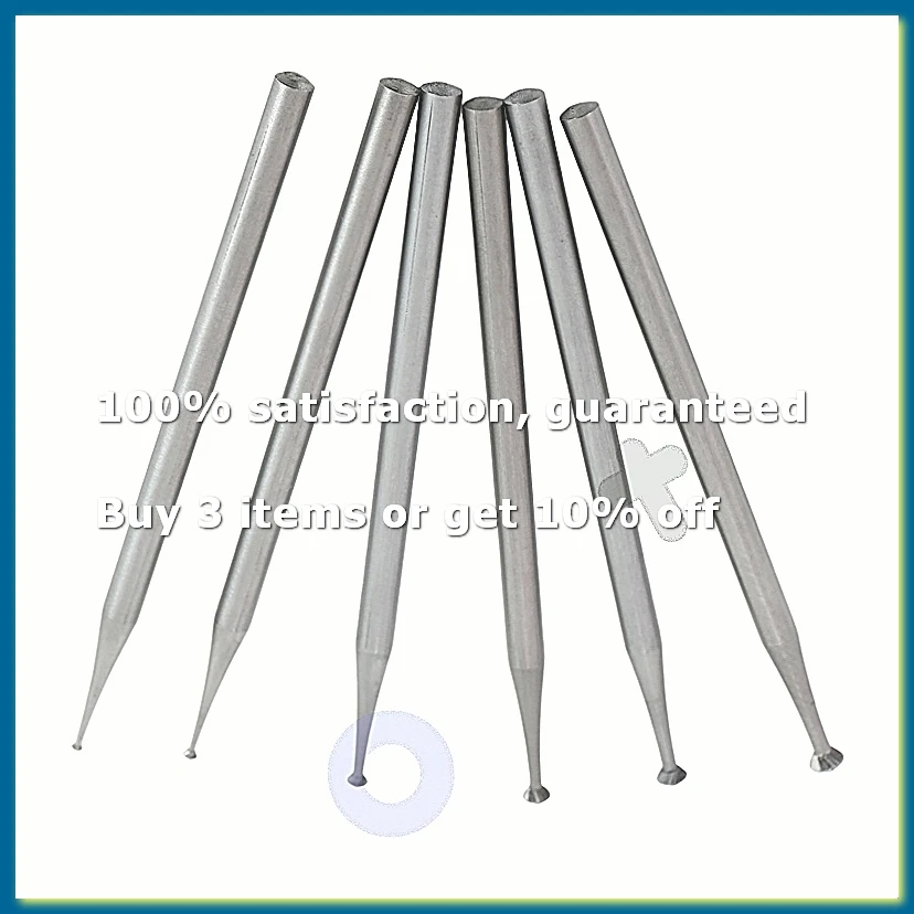 6Pcs 90º Burr Set - 3/32Inch Shank Jewelry Making Setting Burs for Lapidary 008-023-AD33