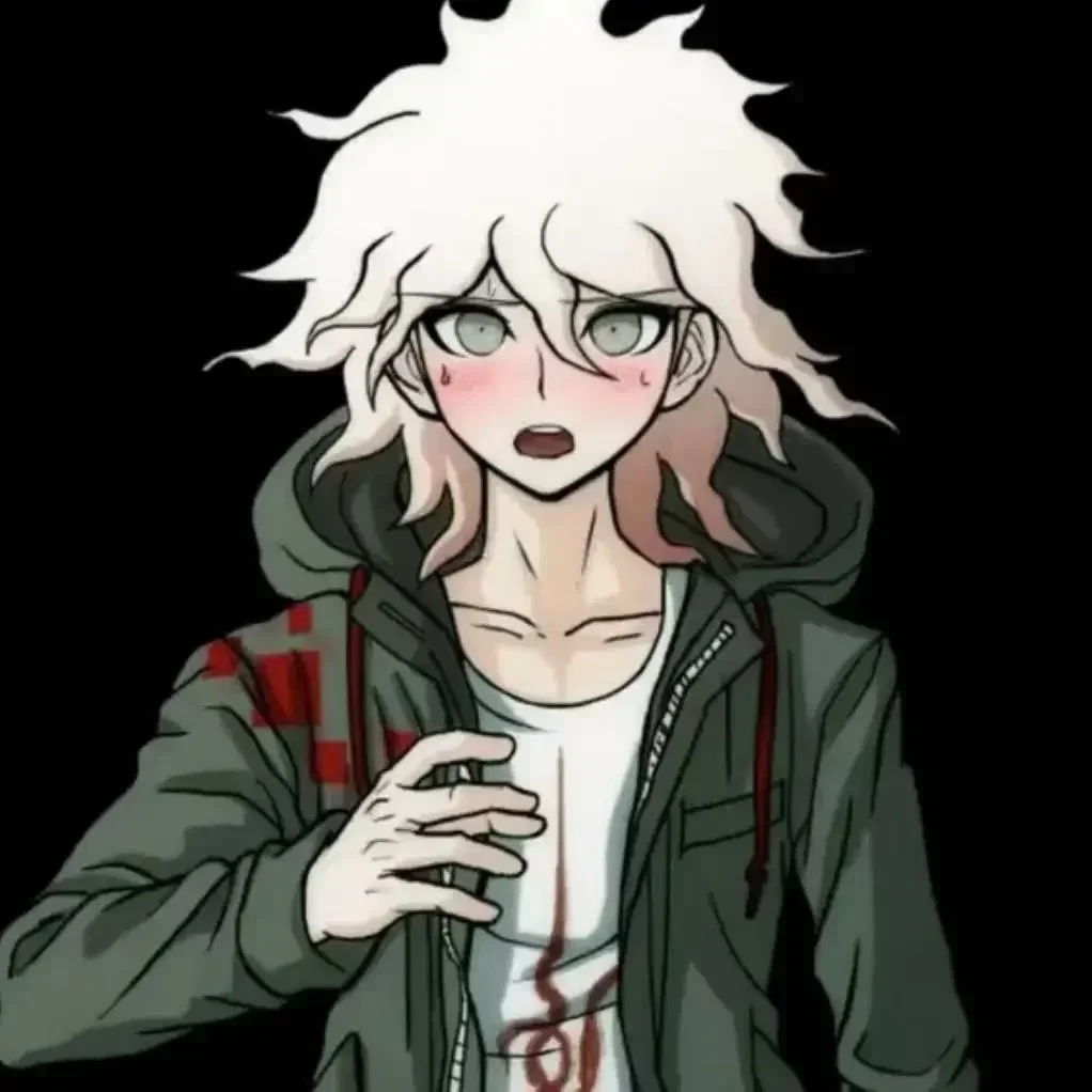 أنيمي Nagito Komaeda Kawaii تأثيري القطن محشوة القطن أفخم دمية الجسم فستان الملابس المفاتيح قلادة هدية عيد ميلاد 10 سنتيمتر