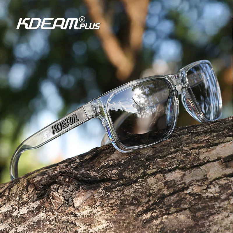 New KDEAM Large Size Men's Sunglasses Polarized Photochromic UV Protection Oversized Glasses Fashion Women Sunnies Width 156mm