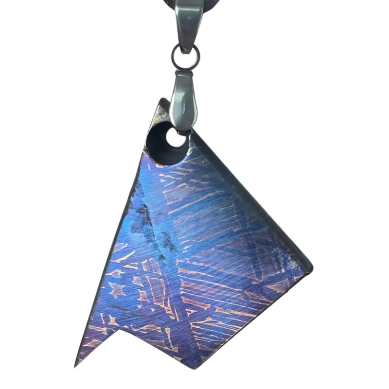 

14.8g Muonionalusta meteorite pendant Natural iron meteorite pendant Meteorite slice Collection -LK220