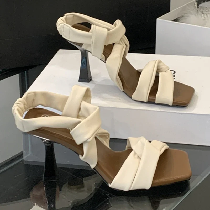 

Элегантные женские летние туфли на высоком каблуке с открытым носком, пикантные модельные туфли для взрослых, женские туфли-лодочки, модные женские сандалии, Zapatos De Mujer