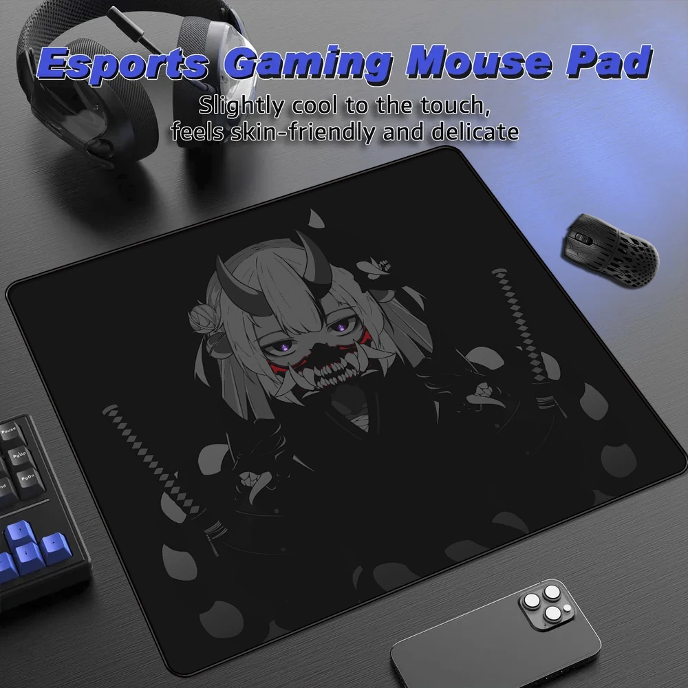 

Коврик для игровой мыши Samurai Oni Mask Balance Нескользящий игровой коврик для киберспорта, офисный коврик для ноутбука, настольный коврик, водонепроницаемый поверхностный коврик для мыши