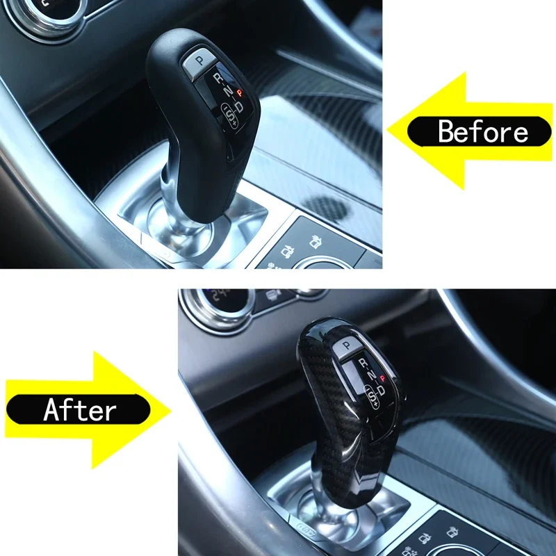 ABS Carbon Fiber For Land Rover Range Rover Sport 2014-2017 Car dashboard center console gear panel decorative cover sticker kit