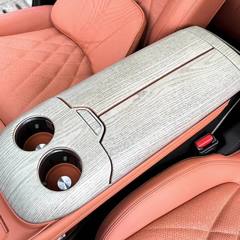 For Changan Deepal S07 2025 2026 Imitation Peach Wood Interior Automotive Decorative Products Anti Kick Pad 4
