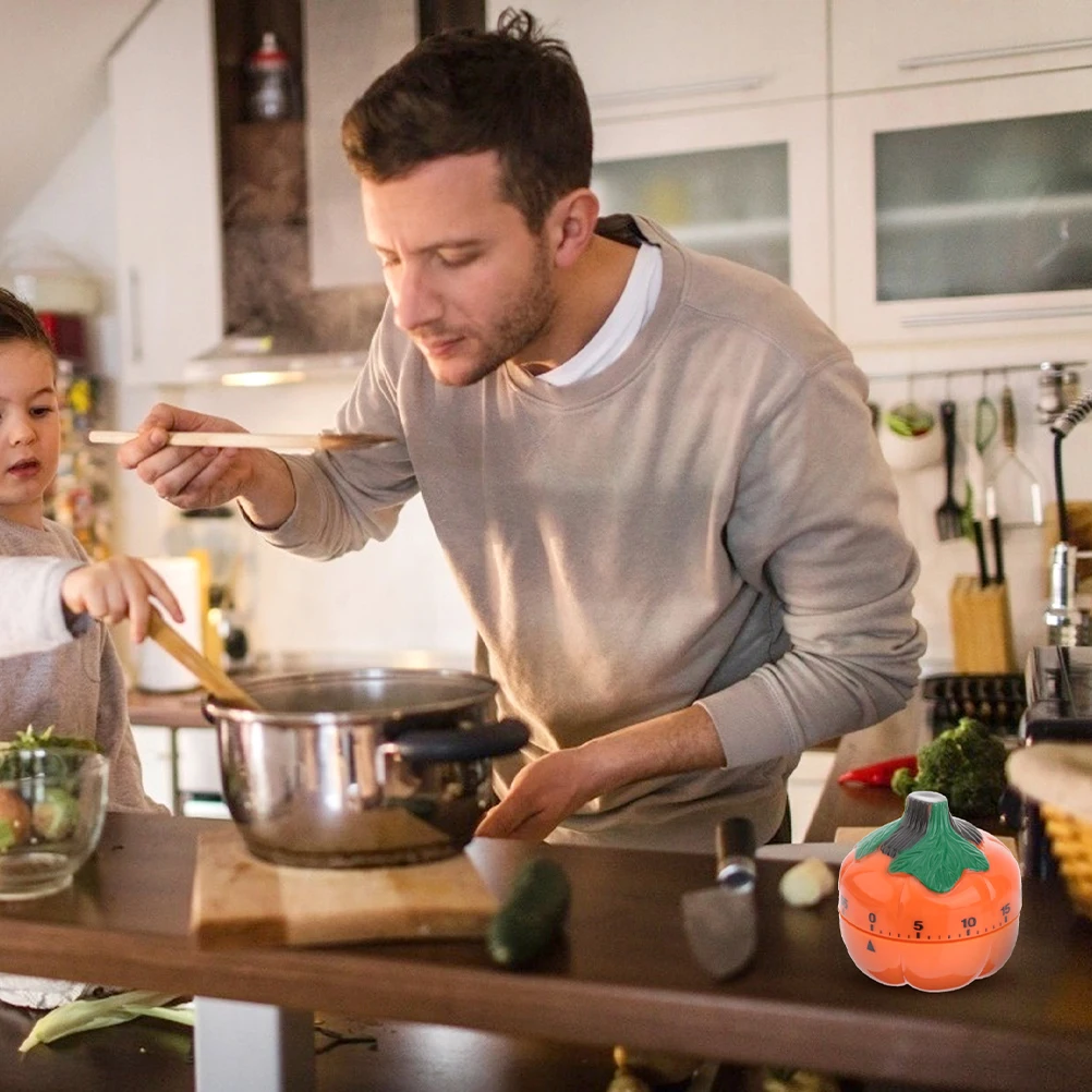 

Pumpkin Timer Halloween Party Favor Cooking Baking Kitchen Gadget 60 Minutes Countdown Time Reminder Study Testing Plastic