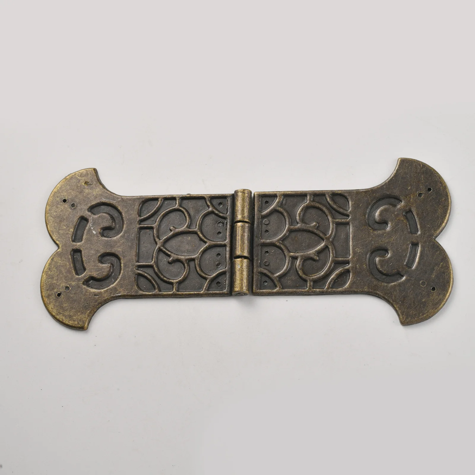 Antique bronze printing super thick solid hinge handicraft box wide zinc alloy hinge hinge large box