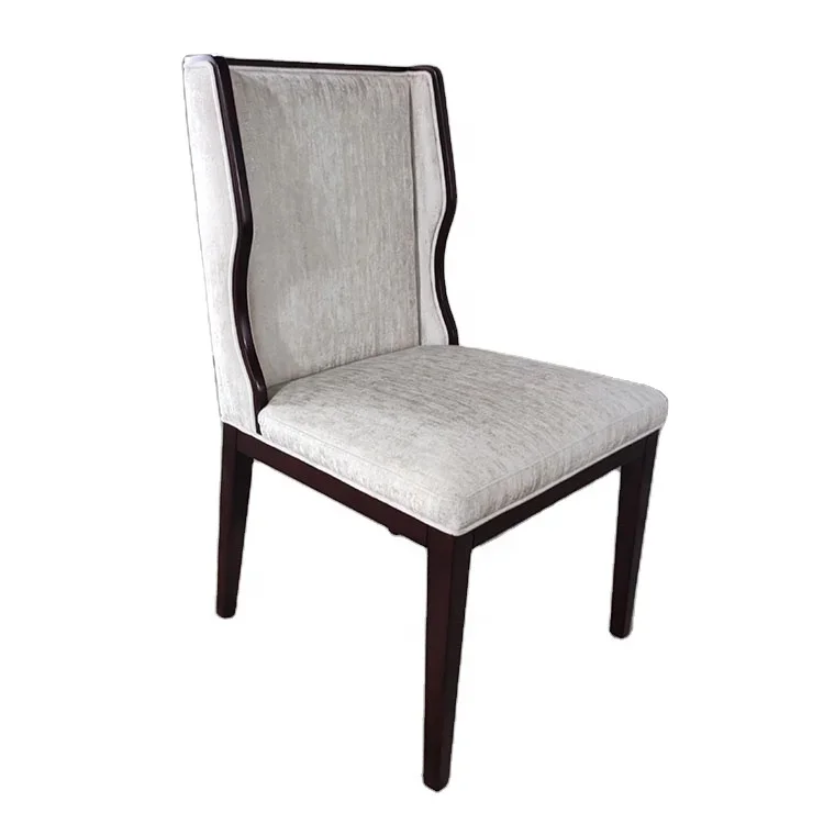 

Modern Leisure Chair Hotel Furniture Armless Solid Wood Restaurant Dining Chair For Banquet Meeting Room