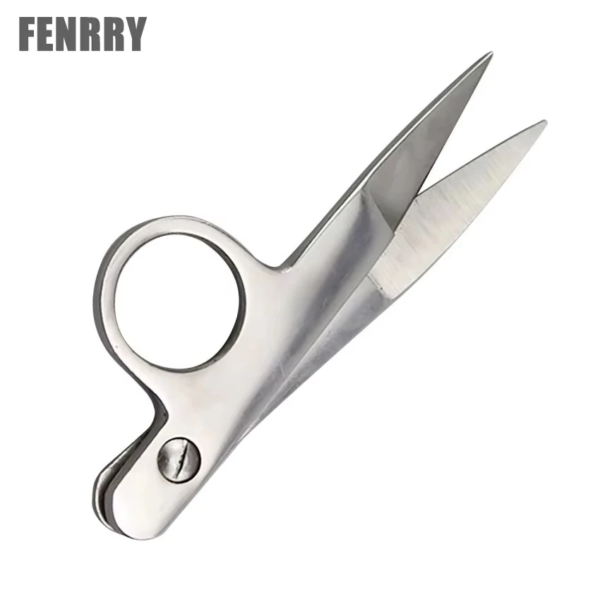 Fenrry 115mm in acciaio inox ricamo di precisione cesoie per tessuti coltello da taglio filo forbici da cucito per punto croce