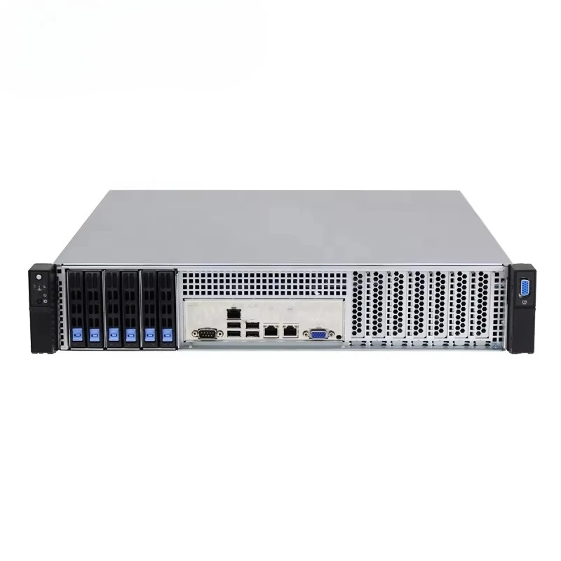 Ultra Compact 2U Rackmount Server Chassis M24306 Six 2.5 SSD Bay  port Eatx Board L430mm Option 6*U2 Nvme BP