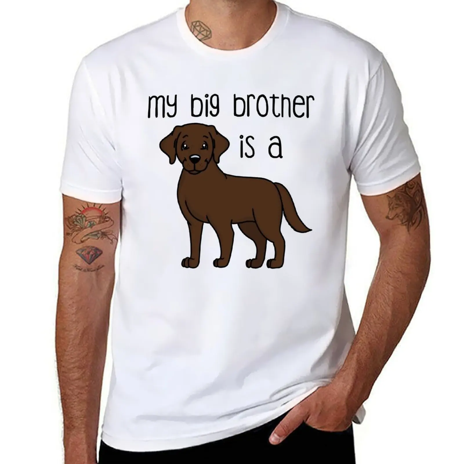

My Big Brother - Chocolate Lab T-Shirt t shirts designer t shirt personalised T-Shirt
