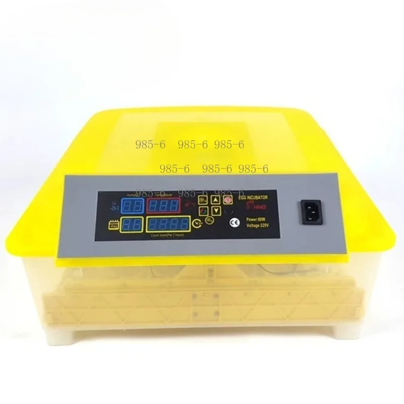220V small household incubator with auto temp control, holds total 112 chicken eggs