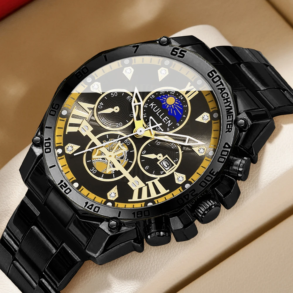 1pc men's fashionable quartz watch and versatile accessory set for daily wear as gifts for friends and family