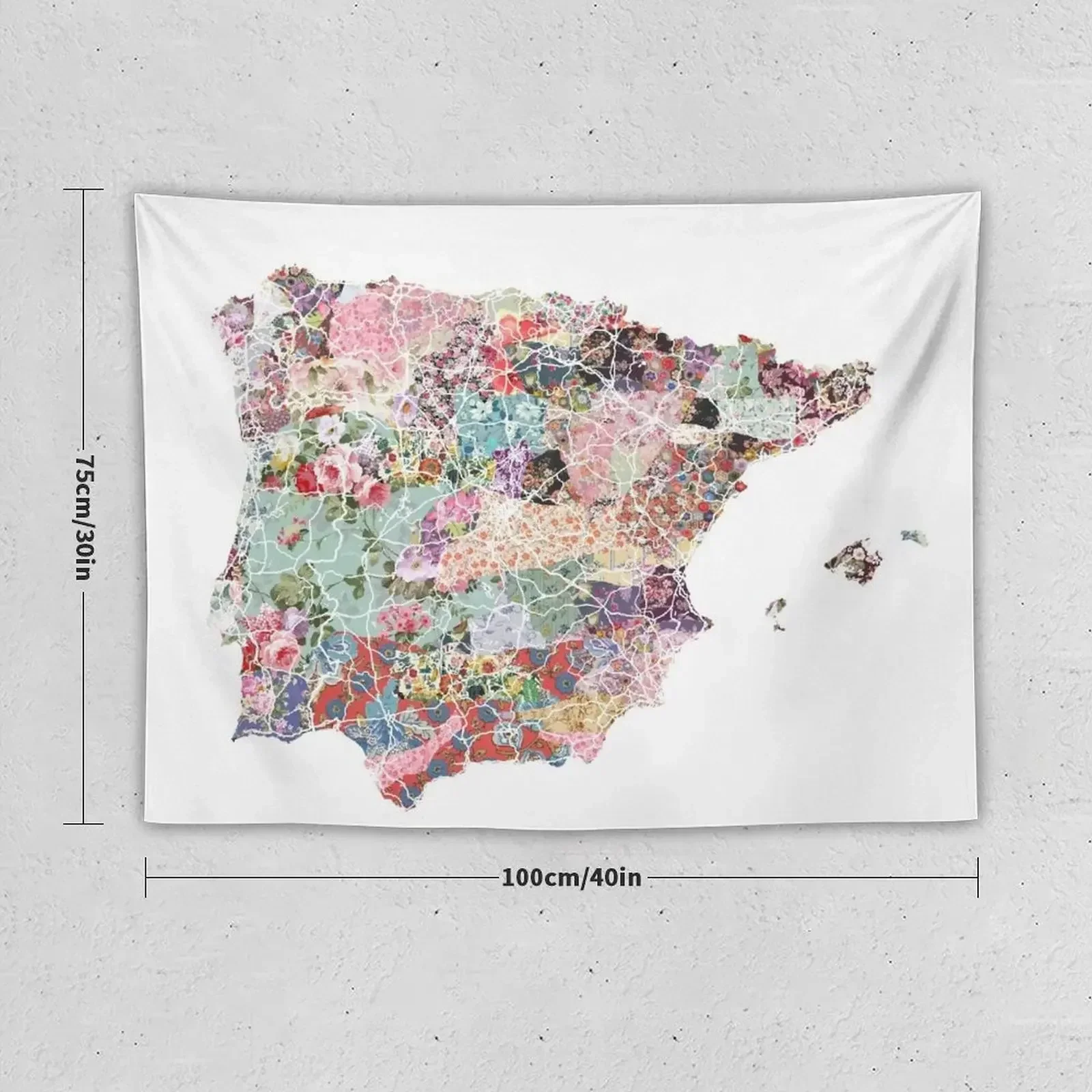 Spain map Tapestry Decorative Wall Mural Nordic Home Decor Decor Home Wall Decor Hanging Tapestry