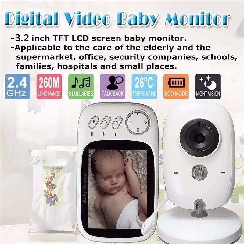 VB603 baby monitor wireless video baby viewer baby caregiver