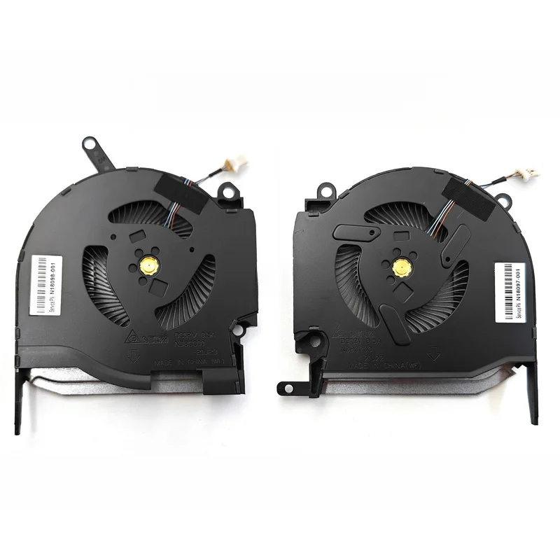 

YY+New for HP Omen 16-K 16-N CPU / GPU Cooling Fans DC12V
