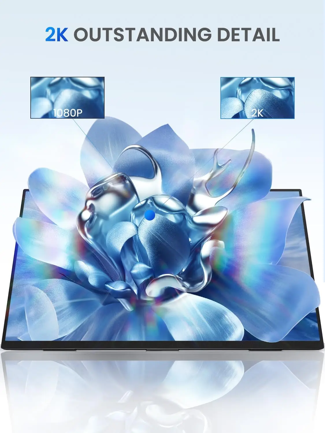 Monitor portátil de 24,5 pulgadas, 2,5 K, 144Hz, IPS, segunda pantalla, miniHDMI, compatible con juegos para ordenador portátil, teléfono, Xbox Switch, montado en la pared