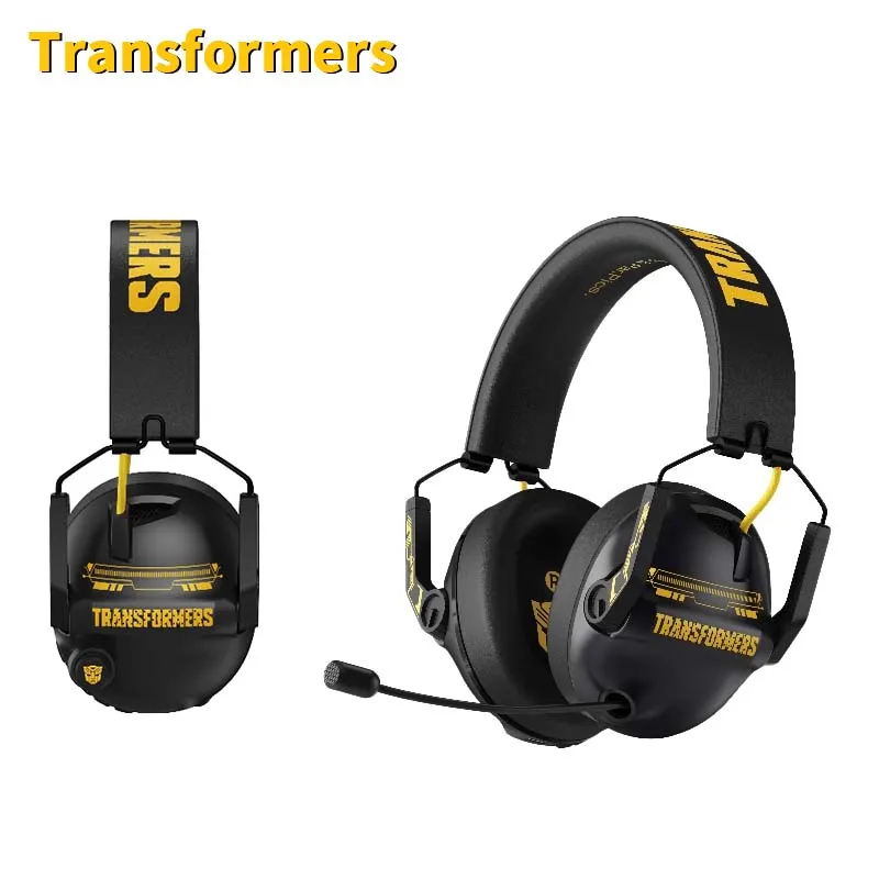 TRANSFORMERS TF-G03 Bumblebee Headphones Gaming Headset Music Earphones for PS4 Play Station 4 Game PC Chat Computer Dual Mode