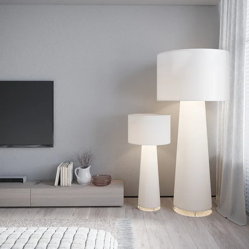 Imagem -04 - Nordic Minimalista Tecido Floor Lamp Design Italiano Luz Abajur para Sala de Estar Quarto Decoração de Casa Sofá de Canto