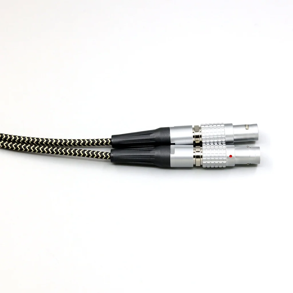 2 Core 2.8mm Litz OFC Earphone Shield Braided Sleeve Cable For Focal Utopia Fidelity Circumaural Headphone LN008059 view 5