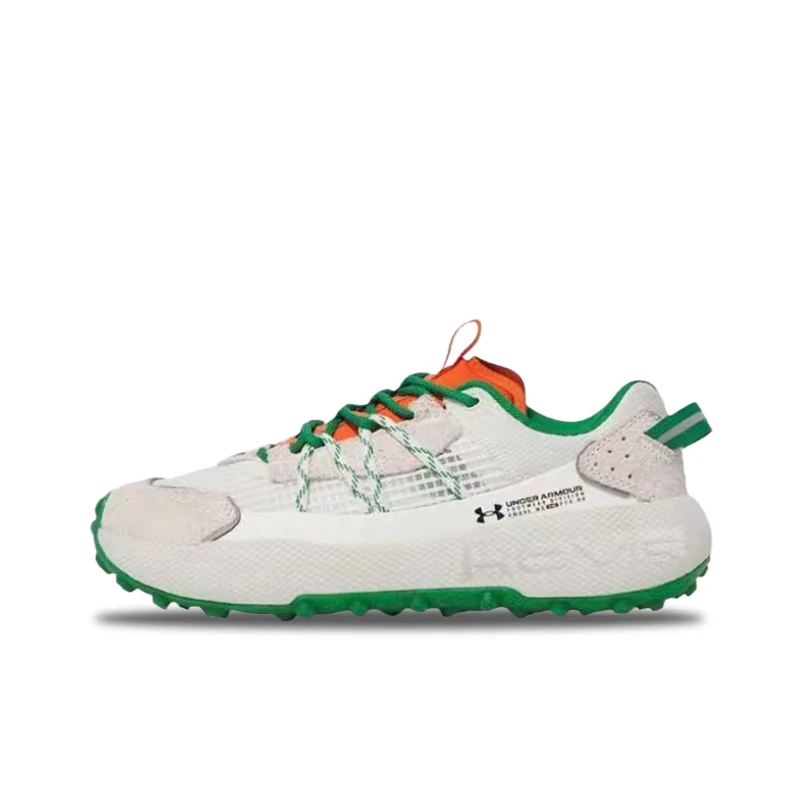 Under Armour Venture Pro Unisex White/Green Low-Top Casual Runners – Stylish Breathable Comfortable Durable Design 3027212-114