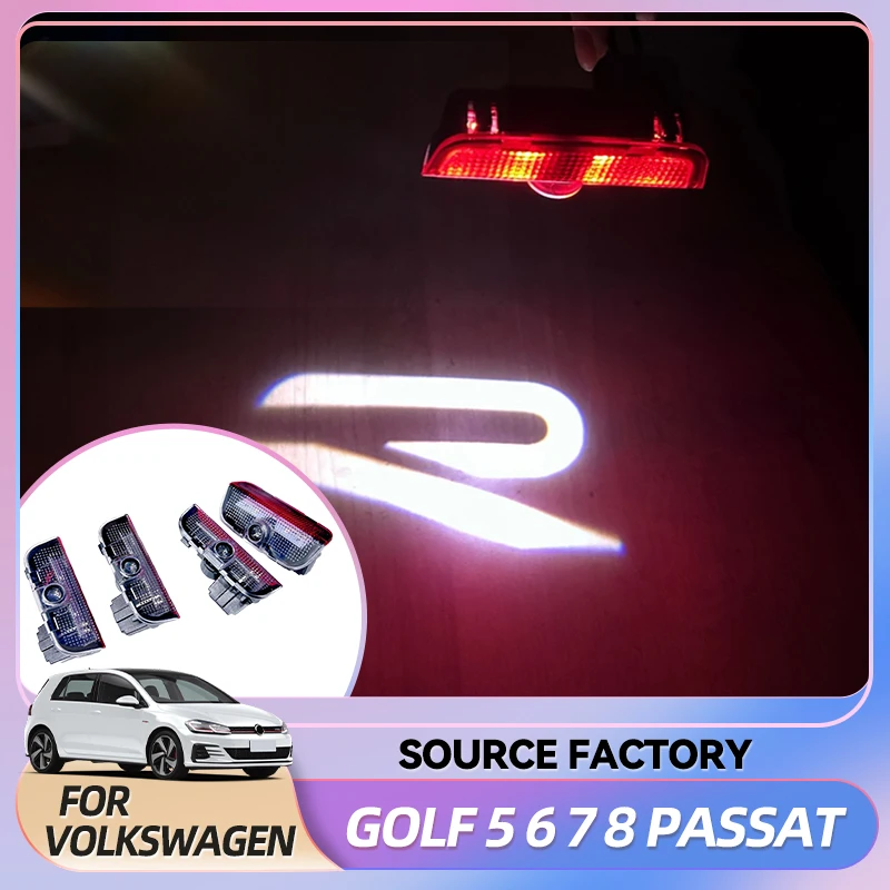 

Горячие антенны, светодиодный проекционный свет двери автомобиля для VW GOLF5/6/7/8 Passat B6 B7 B8 B9 Tiguan GTI GTD GTE Touareg Ghost Lamp wi